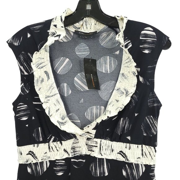 BCBGMaxazria Sleeveless Jersey Knit Top Womens Size S Elastic Waist NEW - Picture 3 of 10